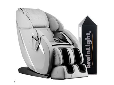 brainLight relaxTower PRO with Shiatsu Massage Chair flow